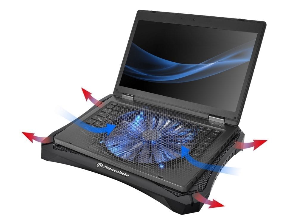 This Year, Laptop Gaming Might Just Come Good 1 Thermaltake Massive V20 Laptop Cooling Pad large 200mm fan with big airflow offers high cooling performance