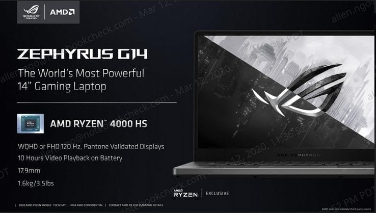 AMD bring their A game with Ryzen 4000 laptop CPUs 2 csm zephyrus slide c906424936