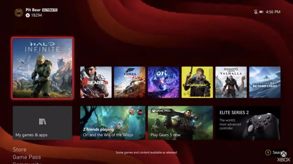 Microsoft show off yet another new Xbox dashboard 1 Xbox Series X dashboard