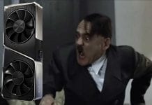 Hitler Führer-ious Over Nvidia’s Ampere Performance Bombshell Hitler Nvidia angry