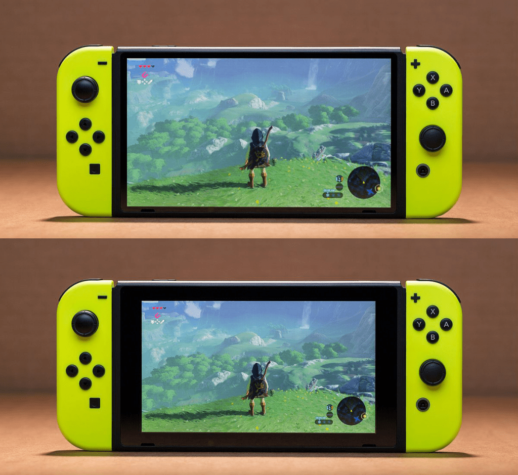 Nintendo Switch Pro concept compared with original Switch