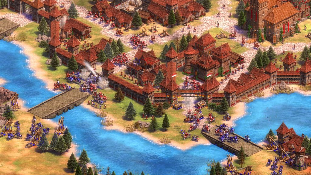 Age of Empires II
Medieval armies clash across a river in Age of Empires II: Definitive Edition