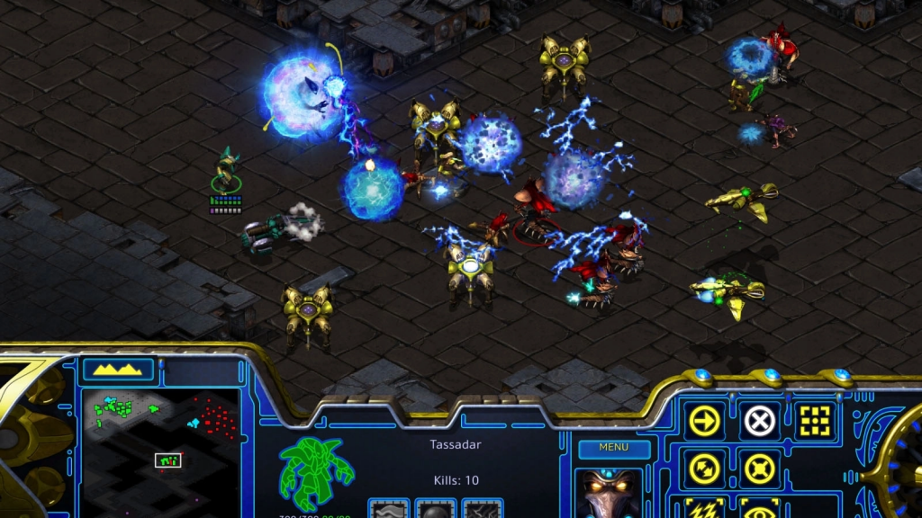 StarCraft
Zerg units swarm across a battlefield in Blizzard's StarCraft