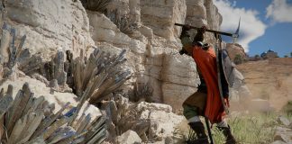 Pearl Abyss Are Showing the Industry What Good Looks Like. The Industry Should Be Taking Notes Crimson Desert Kliff hacks at a mineral on a cliff with a pickaxe