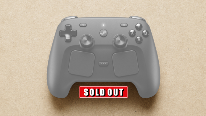 Steam Controller sold out label